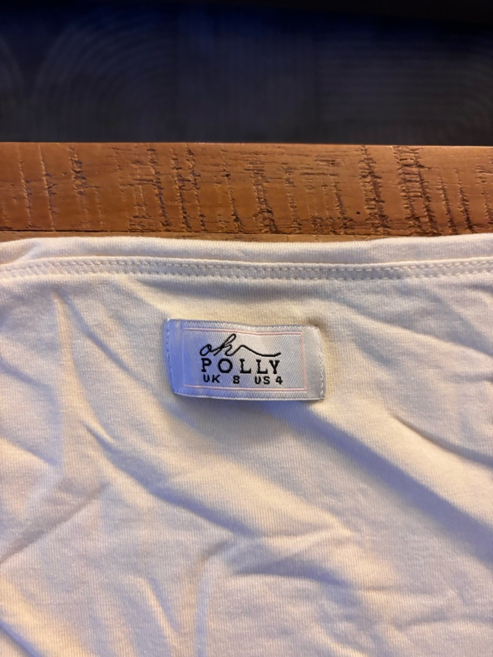 Oh Polly Cream Long Sleeve Skater Dress - Picture 2 of 2